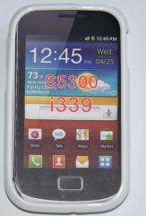 Силиконов гръб ТПУ за Samsung S5300 Galaxy Pocket Бял