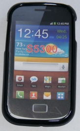 Силиконов гръб ТПУ за Samsung S5300 Galaxy Pocket Черен