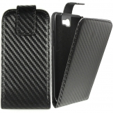 Калъф тип тефтер Carbon за Samsung i9500 / i9505 Galaxy S4