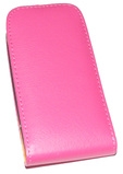 Кожен калъф Flip за Apple iPhone 5 Розов
