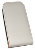 Кожен калъф Flip за Sony Xperia P LT22i Бял