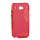 Силиконов гръб S-Line за HTC Desire 601 Червен