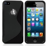 Силиконов гръб ТПУ S-Line за Apple iPhone 5/5S Черен