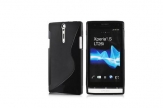 Силиконов гръб ТПУ S-Line за Sony Xperia S Черен