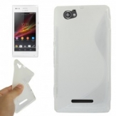 Силиконов гръб ТПУ S-Line за Sony Xperia M Бял