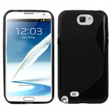 Силиконов гръб S-Line за Samsung N7100 Galaxy Note 2 Черен