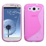 Силиконов гръб ТПУ S-Line за Samsung i9300 Galaxy S3 Розов