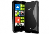 Силиконов гръб ТПУ S-Line за Nokia Lumia 625 Черен
