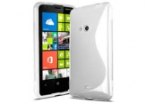 Силиконов гръб ТПУ S-Line за Nokia Lumia 625 Бял