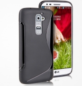 Силиконов гръб ТПУ S-Line за LG Optimus G2 Черен