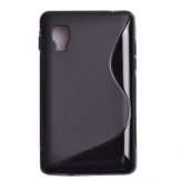 Силиконов гръб ТПУ S-Line за LG Optimus L4 2 Dual E445 Черен