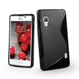 Силиконов гръб ТПУ S-Line за LG Optimus L5 2 E460 Черен