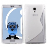 Силиконов гръб ТПУ S-Line за LG Optimus L7 2 P710 Бял