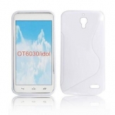 Силиконов гръб S-Line за Alcatel One Touch Idol Бял