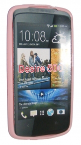 Силиконов гръб ТПУ за HTC Desire 500 Розов