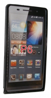 Силиконов гръб ТПУ за Huawei Ascend P6 Черен