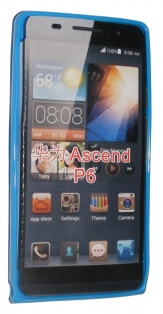 Силиконов гръб ТПУ за Huawei Ascend P6 Син