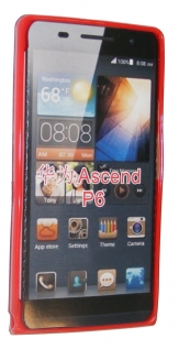 Силиконов гръб ТПУ за Huawei Ascend P6 Червен