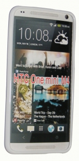 Силиконов гръб ТПУ за HTC One Mini M4 Бял