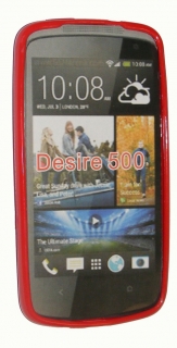 Силиконов гръб ТПУ за HTC Desire 500 Червен