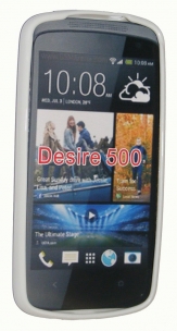 Силиконов гръб ТПУ за HTC Desire 500 Бял