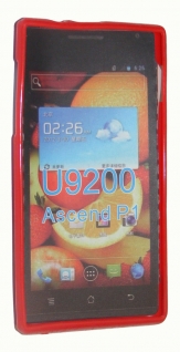 Силиконов гръб ТПУ за Huawei Ascend P1 Червен