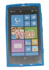 Силиконов гръб ТПУ за Nokia Lumia 1020 Син