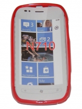 Силиконов гръб ТПУ за Nokia Lumia 710 Червен