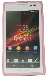 Силиконов гръб ТПУ за Sony Xperia C S39H Розов