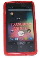 Силиконов гръб ТПУ за Huawei Ascend Y300 Червен