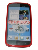 Силиконов гръб ТПУ за Huawei Ascend G610 Червен