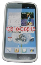 Силиконов гръб ТПУ за Huawei Ascend G610 Бял