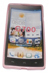 Силиконов гръб ТПУ за Huawei Ascend G700 Розов