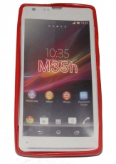 Силиконов гръб ТПУ за Sony Xperia SP M35h Червен