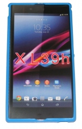 Силиконов гръб ТПУ мат за Sony Xperia Z Ultra XL39H C6802 Син