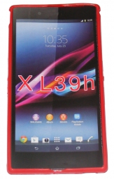 Силиконов гръб ТПУ мат за Sony Xperia Z Ultra XL39H C6802 Червен