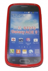 Силиконов гръб ТПУ за Samsung S7272 Galaxy Ace 3 Червен