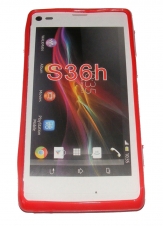 Силиконов гръб ТПУ за Sony Xperia L S36h Червен