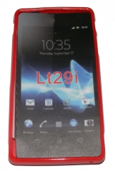 Силиконов гръб ТПУ за Sony Xperia LT29i Hayabusa Червен