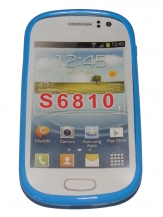 Силиконов гръб ТПУ за Samsung S6810 Galaxy Fame Син