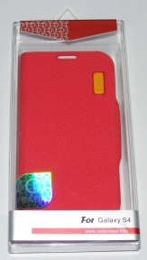 Кожен калъф Rada за Samsung i9500 Galaxy S4 Червен