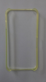 Пластмасов бъмпер за Apple iPhone 4/4S Светло Жълт