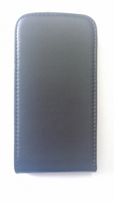 Кожен калъф Flip за ZTE Blade Q Черен