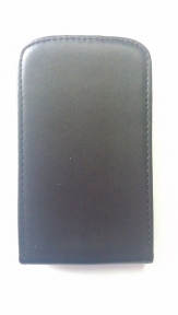 Кожен калъф Flip за Alcatel One Touch Pop C1 Черен