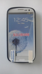 Твърд гръб за Samsung i9300 Galaxy S3 + Протектор Черен