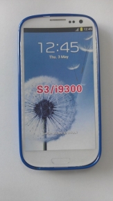Твърд гръб за Samsung i9300 Galaxy S3 + Протектор Син