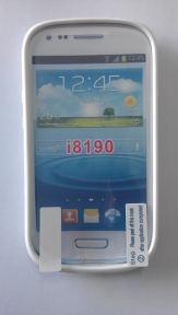 Твърд гръб за Samsung i8190 Galaxy S3 mini + Протектор Бял