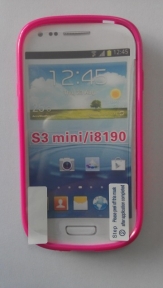 Твърд гръб за Samsung i8190 Galaxy S3 mini + Протектор Розов