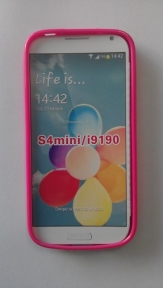 Твърд гръб за Samsung i9190 Galaxy S4 mini + Протектор Розов