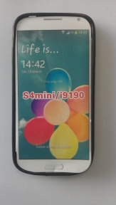 Твърд гръб за Samsung i9190 Galaxy S4 mini + Протектор Черен